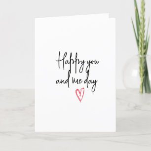 Elegant Minimalistic Romantic Anniversary Holiday Card
