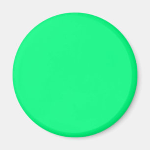 Elegant Minimalistic Solid Neon Spring Green Colou Magnet