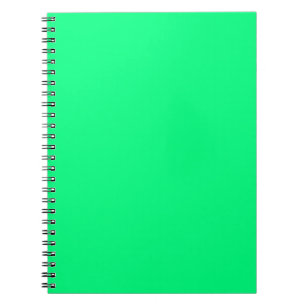 Elegant Minimalistic Solid Neon Spring Green Colou Notebook