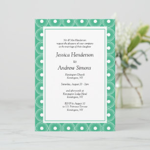 Elegant Mint Green Wedding Invitation