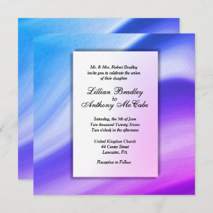 Elegant Mist Purple Wedding Invitation