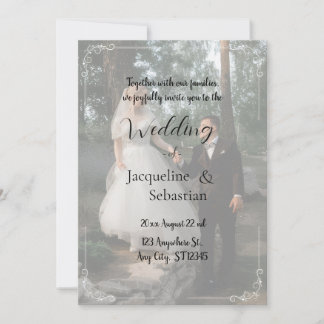 Elegant Misty Forest Wedding Invitation