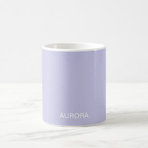 Elegant Misty Lilac Personalised Name -  Coffee Mug