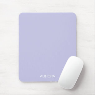 Elegant Misty Lilac Personalized Name -  Mouse Pad