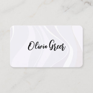 Elegant Mod Abstract Retro Waves  Business Card