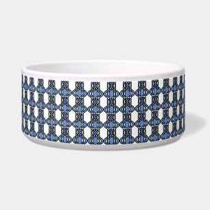 Elegant Mod Blue Abstract Scarab Pattern