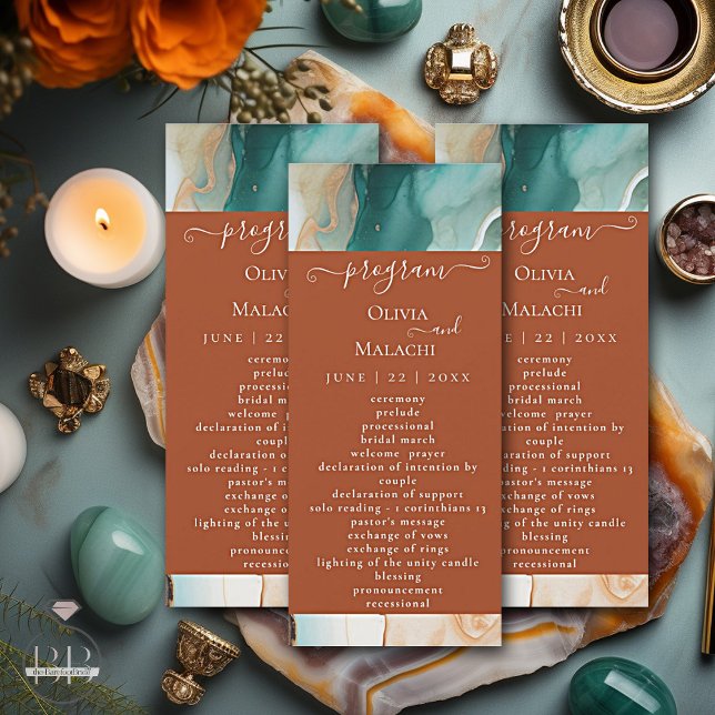 Elegant Modern Abstract Agate Terracotta (Creator Uploaded)