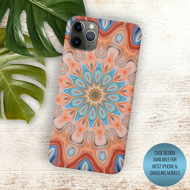 Elegant Modern Abstract Bohemian Mandala Art Case-Mate iPhone Case (Creator Uploaded)