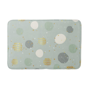 Elegant Modern Abstract Christmas Pattern Bath Mat