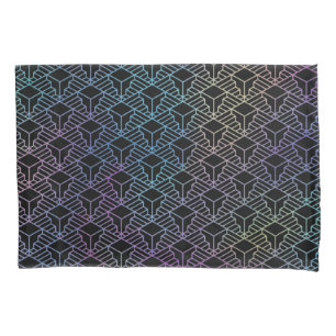 Elegant Modern Abstract Colourful Art Deco Pattern Pillowcase