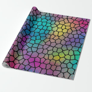 Elegant Modern Abstract Colourful Mosaic Pattern Wrapping Paper