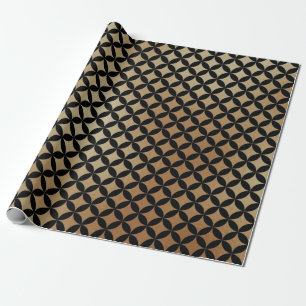 Elegant Modern Abstract Gold Diamonds Pattern   Wrapping Paper
