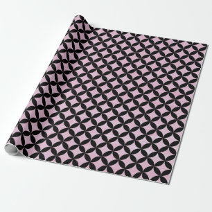 Elegant Modern Abstract Pink Diamonds Pattern Wrapping Paper