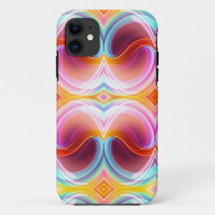 ELEGANT MODERN ABSTRACT PSYCHEDELIC ART iPhone 11 CASE