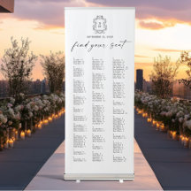 Elegant Modern Alphabetical Seating Chart