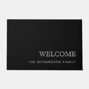 Elegant Modern and Professional   Black Doormat