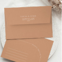 Elegant Modern Arch Rust Wedding