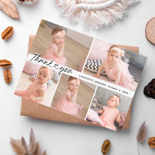 Elegant Modern Baby Shower Thank You Stylish Card