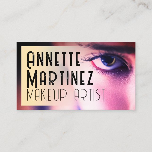 Elegant modern beauty eye  business card (Front)