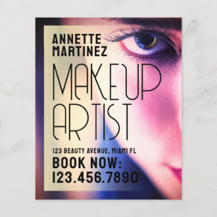 Elegant modern beauty eye flyer