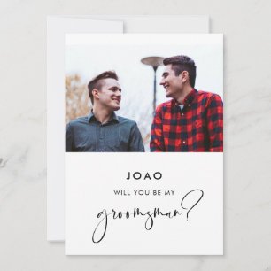 Elegant & modern Best man proposal card