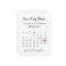 Elegant Modern Black Rose Gold Heart Calendar