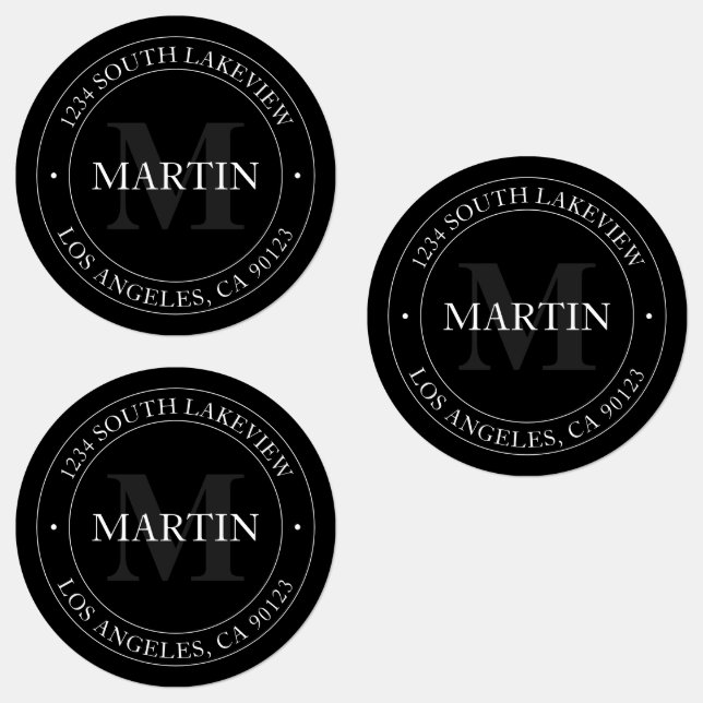 Elegant Modern Black White & Grey | Waterproof (Group)