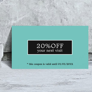 Elegant Modern Blue Grey Beauty Coupon