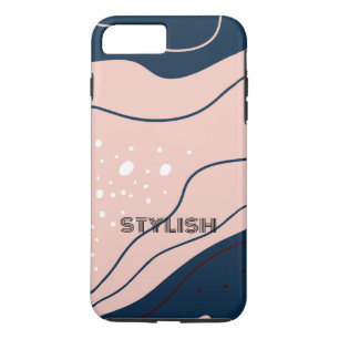 Elegant & Modern Blue & White iPhone 8 Plus/7 Plus Case