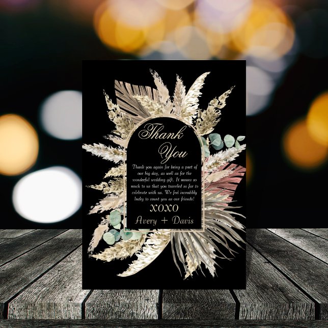 Elegant modern boho terracotta THANK YOU CARDS (Creator Uploaded)