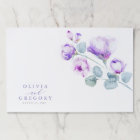 Elegant Modern Botanical Purple Floral Wedding