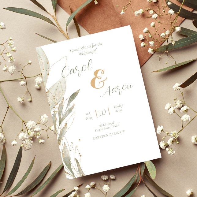 elegant modern botanical   wedding flyer (Creator Uploaded)