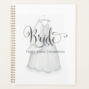 Elegant Modern Bride Wedding Minimalist Dress Planner