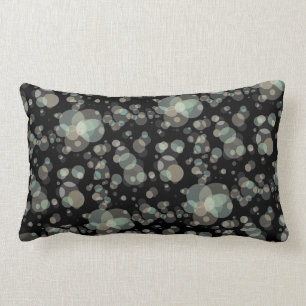 Elegant Modern Bubbles Pattern on any Colour Lumbar Cushion