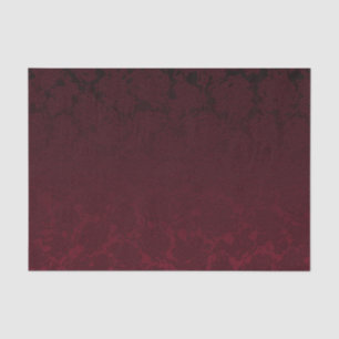 Elegant Modern Burgundy Floral Pattern Tissue Paper