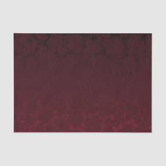 Elegant Modern Burgundy Floral Pattern Tissue Paper