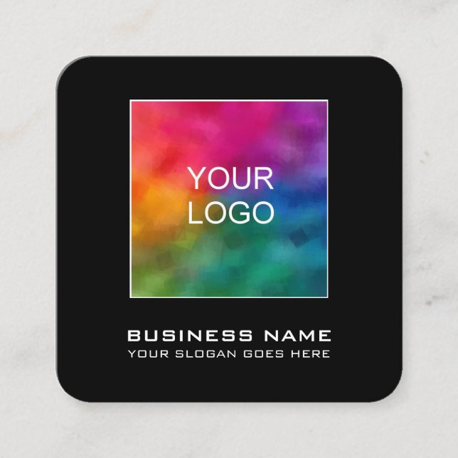 Elegant Modern Business Card Add Your Logo Here (Front)
