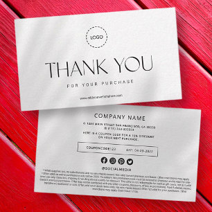 Elegant Modern Business Promo Coupon Ad Campaign Card