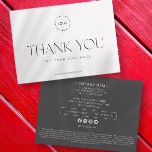 Elegant Modern Business Promo Coupon Ad Campaign Card