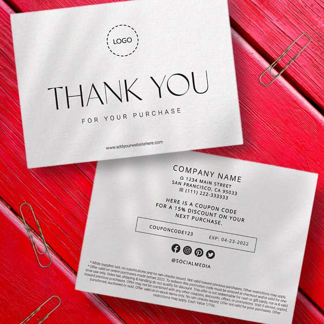 Elegant Modern Business Promo Coupon Ad Campaign Card (Creator Uploaded)