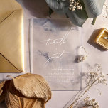 Elegant Modern Calligraphy Creamy Wedding Acrylic Invitations<br><div class="desc">Link Here To See Zazzle Review This Product https://www.youtube.com/watch?v=R1R26IzwDDg ***this design is part of a collection*** _______________________ this design template is fully editable and customisable by you the customer - click personalise further button if you wish to move, add, delete, or make significant changes to the design _______________________ *if you...</div>