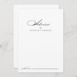 Elegant Modern Calligraphy Wedding Advice Card<br><div class="desc">This elegant modern calligraphy wedding advice card is perfect for a rustic wedding. The simple and stylish design features classic and fancy script typography in black and white. These cards are perfect for a wedding, bridal shower, baby shower, graduation party & more. Personalise the cards with the names of the...</div>