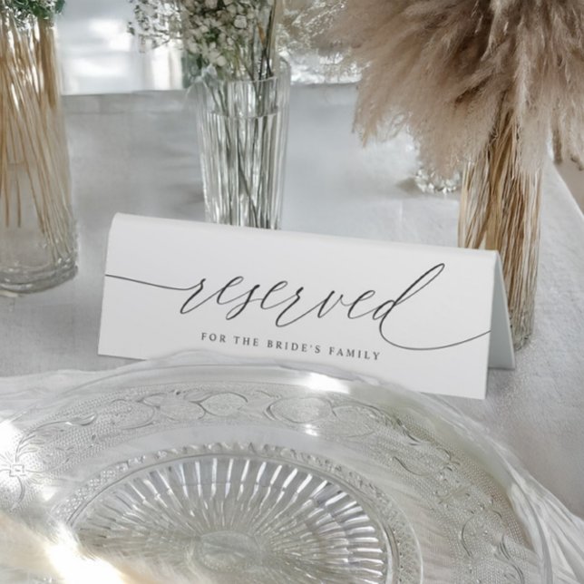 Elegant Modern Calligraphy Wedding Reserved (Elegant modern calligraphy reserved sign for weddings)