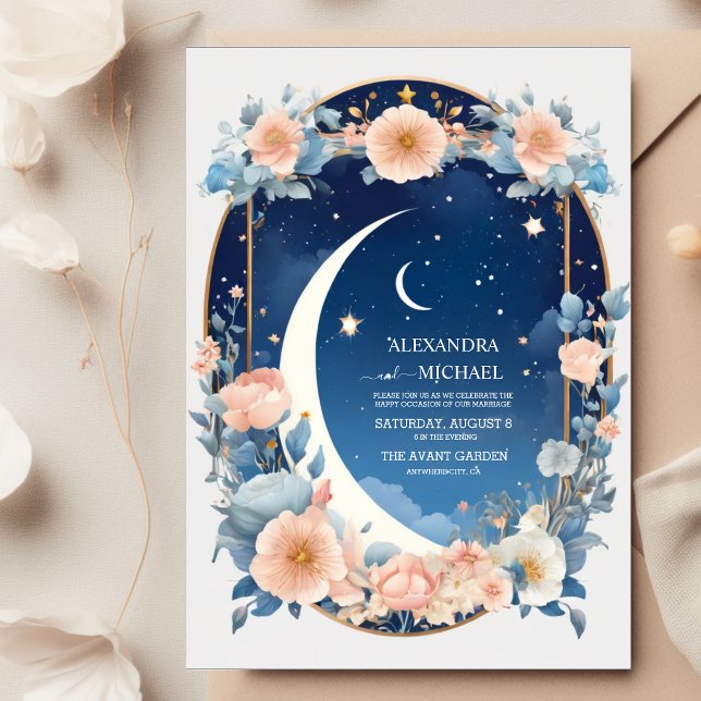 Elegant, Modern Celestial Constellations Wedding Invitation (Creator Uploaded)