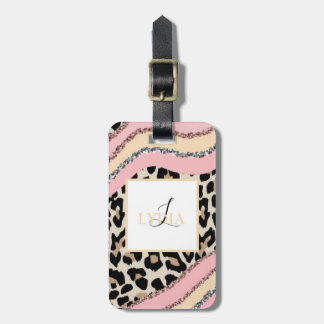 Elegant Modern Cheetah  Luggage Tag