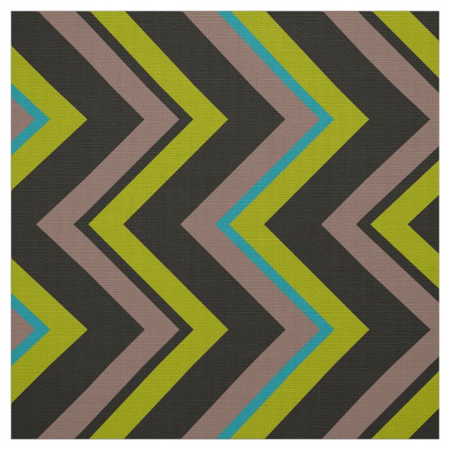Elegant Modern Chevron Zigzag Pattern 2 Fabric (Swatch)