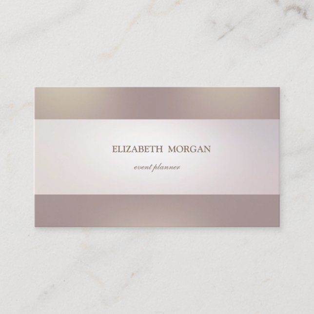 Elegant Modern Chic Sophisticated,Striped Business Card (Front)
