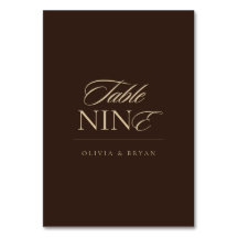 Elegant Modern Chocolate Mocha Wedding