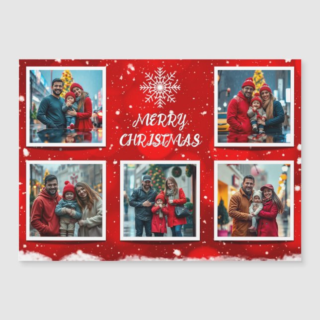 Elegant Modern Christmas Family Photo Design (Front)