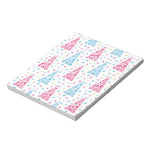 Elegant Modern Christmas tree Notepad